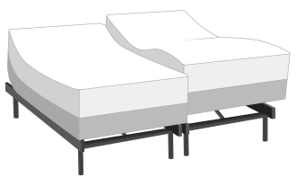 Power Bob Elite Base with Gem Hybrid Mattresses