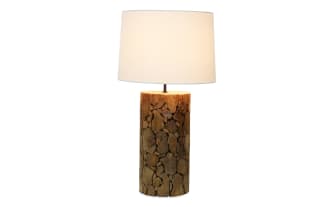 Amber Natural Wood Table Lamp