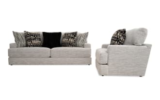 Glacier White 93'' Sofa & Chair