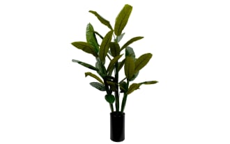 8' Green Faux Banana Tree