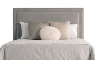 Tremont 5 Piece Twin Espresso & Gray Upholstered Bedroom Set