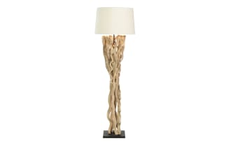 Zinnia 72.8'' Natural Wood Floor Lamp