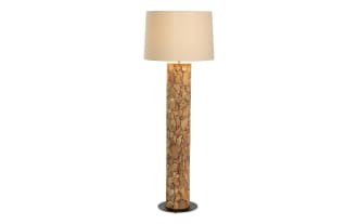 Amber 70'' Natural Wood Floor Lamp