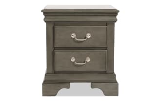 Middleton Gray 2 Drawer Nightstand