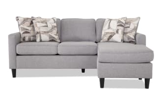 Everest Light Gray 129'' Power Reclining Sofa with Armless