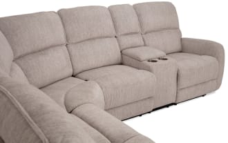 Phoenix Cream 91'' 3 Piece Manual Reclining Sectional