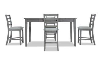 Homeworks 5 Piece Gray Counter Height Dining Set