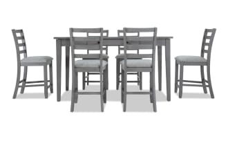 Homeworks 7 Piece Gray Counter Height Dining Set