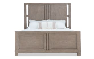 Artisan Queen Gray Panel Bed