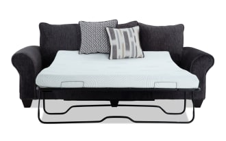 Everly Charcoal 98'' Sleeper Sofa with Queen Gel Mattress