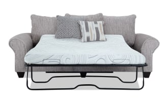 Everly Beige 98'' Sleeper Sofa with Queen Cooling Mattress