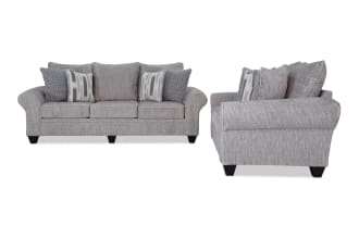 Everly Beige 98'' Sofa & 72'' Loveseat
