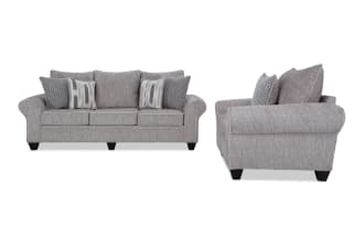 Everly Beige 98'' Sofa & Chair