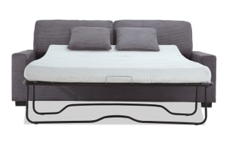 Aspen Charcoal 86'' Sleeper Sofa with Queen Gel Mattress