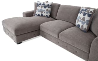 Playground Gray 116'' 2 Piece Left Arm Facing Pop-Up Sleeper Chaise Sectional