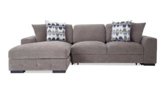 Playground Gray 116'' 2 Piece Left Arm Facing Pop-Up Sleeper Chaise Sectional