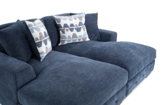 Playground Navy 86'' Dual Storage Chaise Sectional