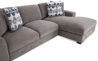Playground Gray 116'' 2 Piece Right Arm Facing Chaise Sectional