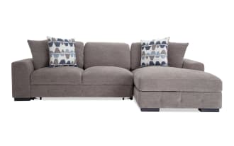 Playground Gray 116'' 2 Piece Right Arm Facing Chaise Sectional