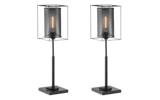 Luxe Black Table Lamp (Set of 2)