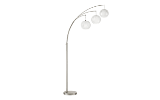 Gemma 91'' White Arc Floor Lamp