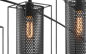 Luxe 89'' Black Arc Floor Lamp
