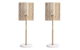 Celine Gold Table Lamps (Set of 2)