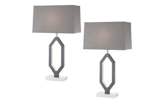 Canyon Gray LED Table Lamp (Set of 2)