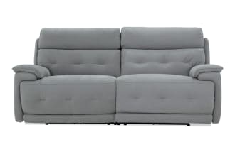 Rumor Gray 82'' Power Reclining Loveseat with Power Headrest