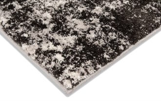 Galaxy 5' x 7' Black Abstract Rug