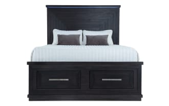 Infinity Queen Charcoal Storage Platform Bed