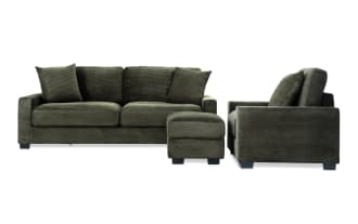 Aspen Forest 86'' Sofa, Chair & Storage Ottoman