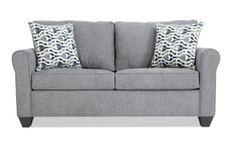 Slumber Gray 72'' Sleeper Sofa with Full Gel Mattress