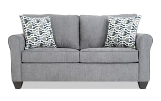 Slumber Gray 72'' Sleeper Sofa with Full Cooling Mattress