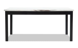 Luna Black & White Dining Table