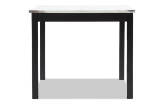 Luna Black & White Counter Height Square Dining Table