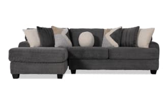 Doodle Gray 114'' 2 Piece Left Arm Facing Chaise Sectional
