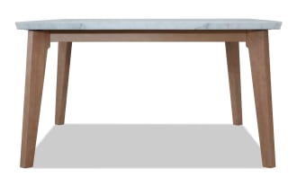 Elm Natural & Marble Square Dining Table