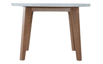 Elm Natural & Marble Round Dining Table