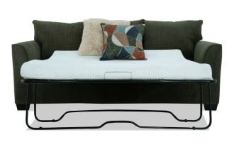 Brynn Green 91'' Sleeper Sofa with Queen Gel Mattress