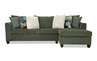 Brynn Green 114'' 2 Piece Right Arm Facing Chaise Sectional