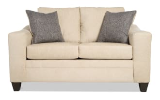 Claudia 62'' Beige Loveseat