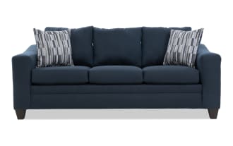 Chase 84'' Navy Sofa