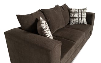 Ronan 84'' Chocolate Sofa