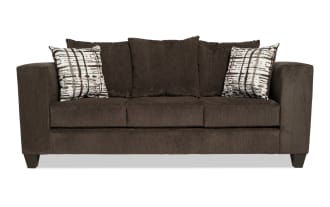 Ronan 84'' Chocolate Sofa