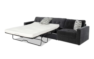 Modular Bob® 124'' 2 Piece Left Arm Facing Sleeper Sofa with Queen Gel Mattress