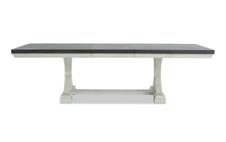 Beaumont White & Brown Extendable Storage Dining Table