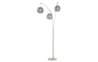 Gemma 91'' Gray Arc Floor Lamp