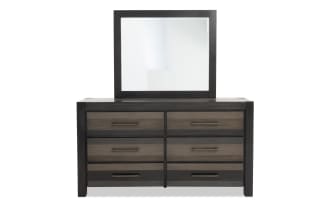 Tahoe Gray 6 Drawer Dresser & Mirror