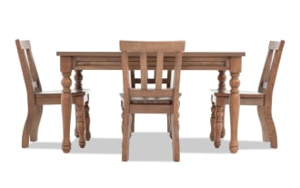 Georgia 5 Piece Brown Youth Dining Set